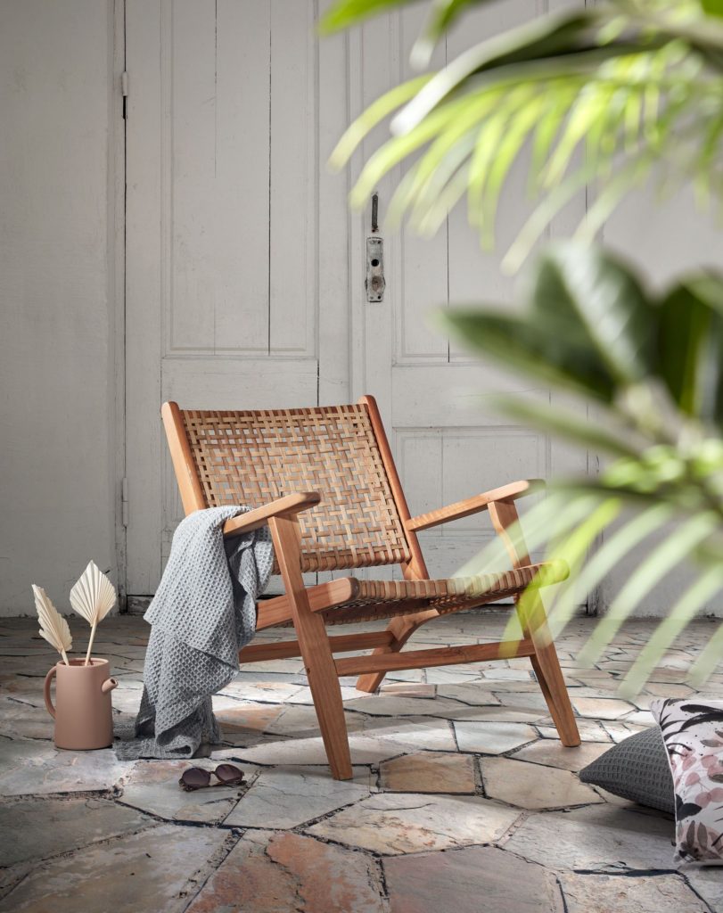 Wicker armchair